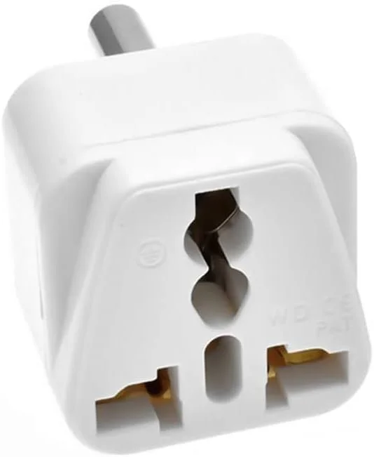 تبدیل دوشاخه آفریقای جنوبی DFHJ، آداپتور دوشاخه نوع M، آداپتور مسافرتی کوچک ایمن و ارت دار برای دوشاخه برق مسافرتی آفریقای جنوبی/هندی، مبدل 0-10 آمپر 220 ولت