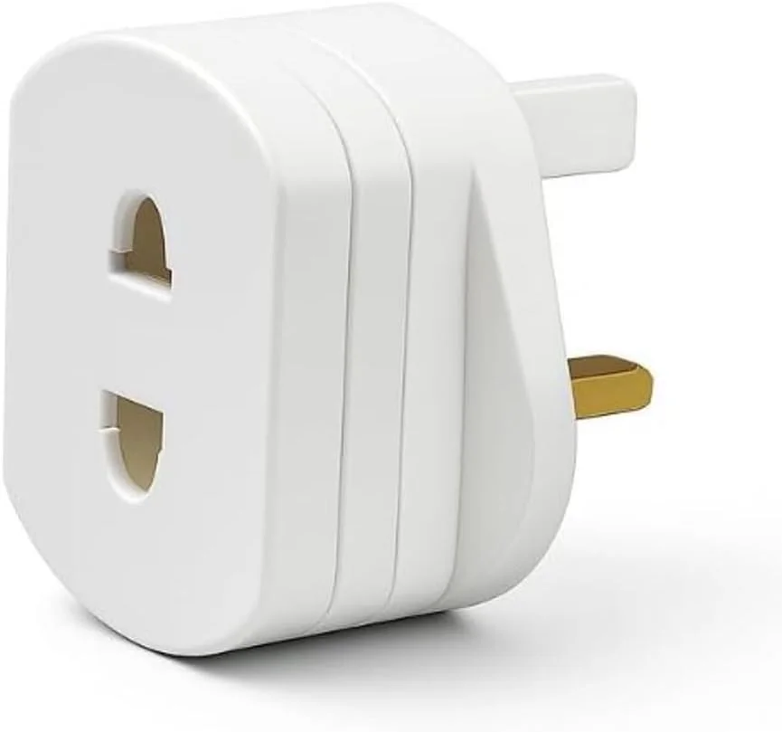 تبدیل دوشاخه به سه شاخه فیوزدار 1 آمپر برای شارژر مسواک و پریز حمام (تک عددی)