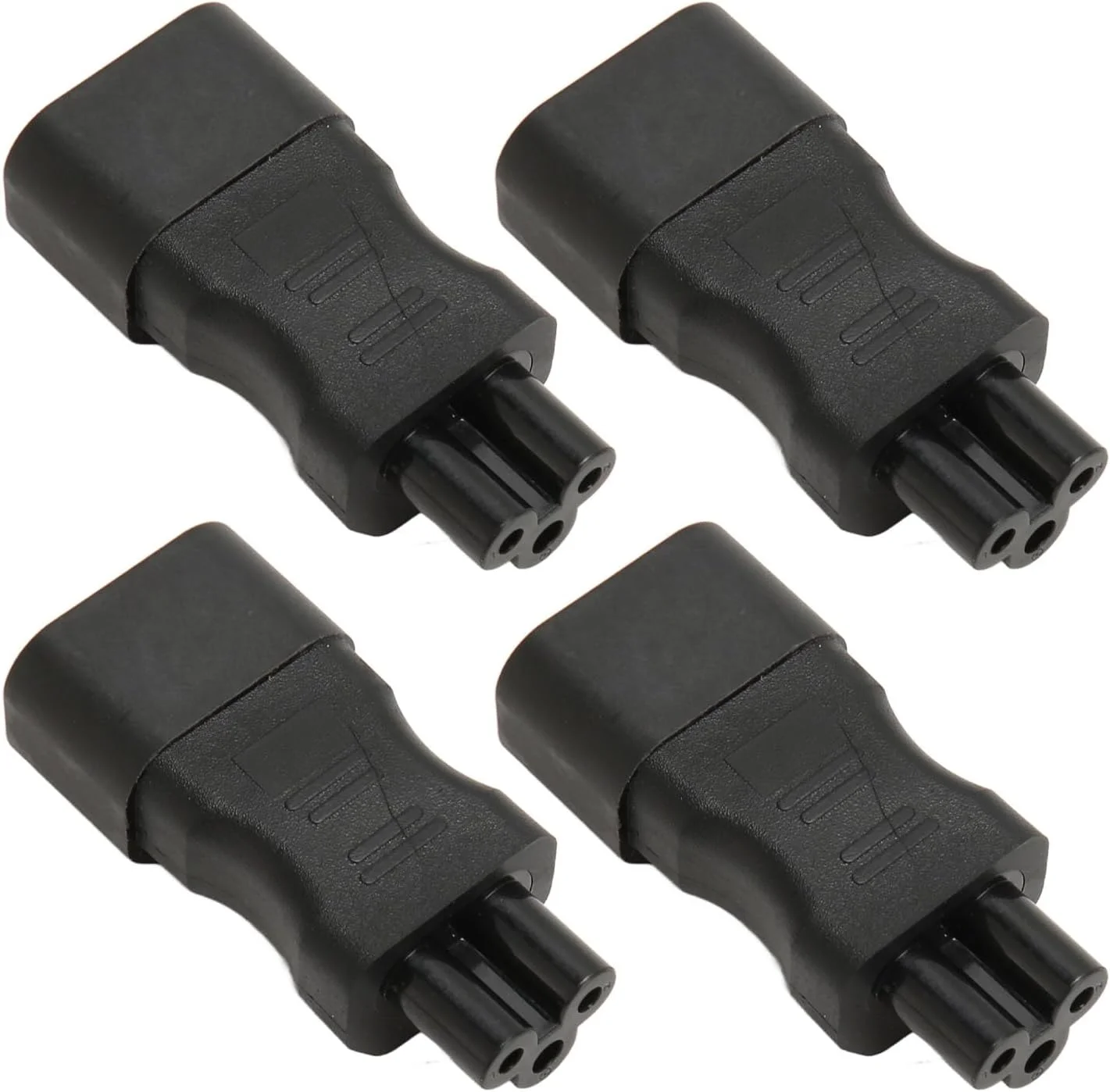 آداپتور برق 4 عددی IEC 320 C14 به C5، کانکتورهای سوکت برق جهانی، کانکتور سوکت برق آداپتور Inline برای کابینت PDU