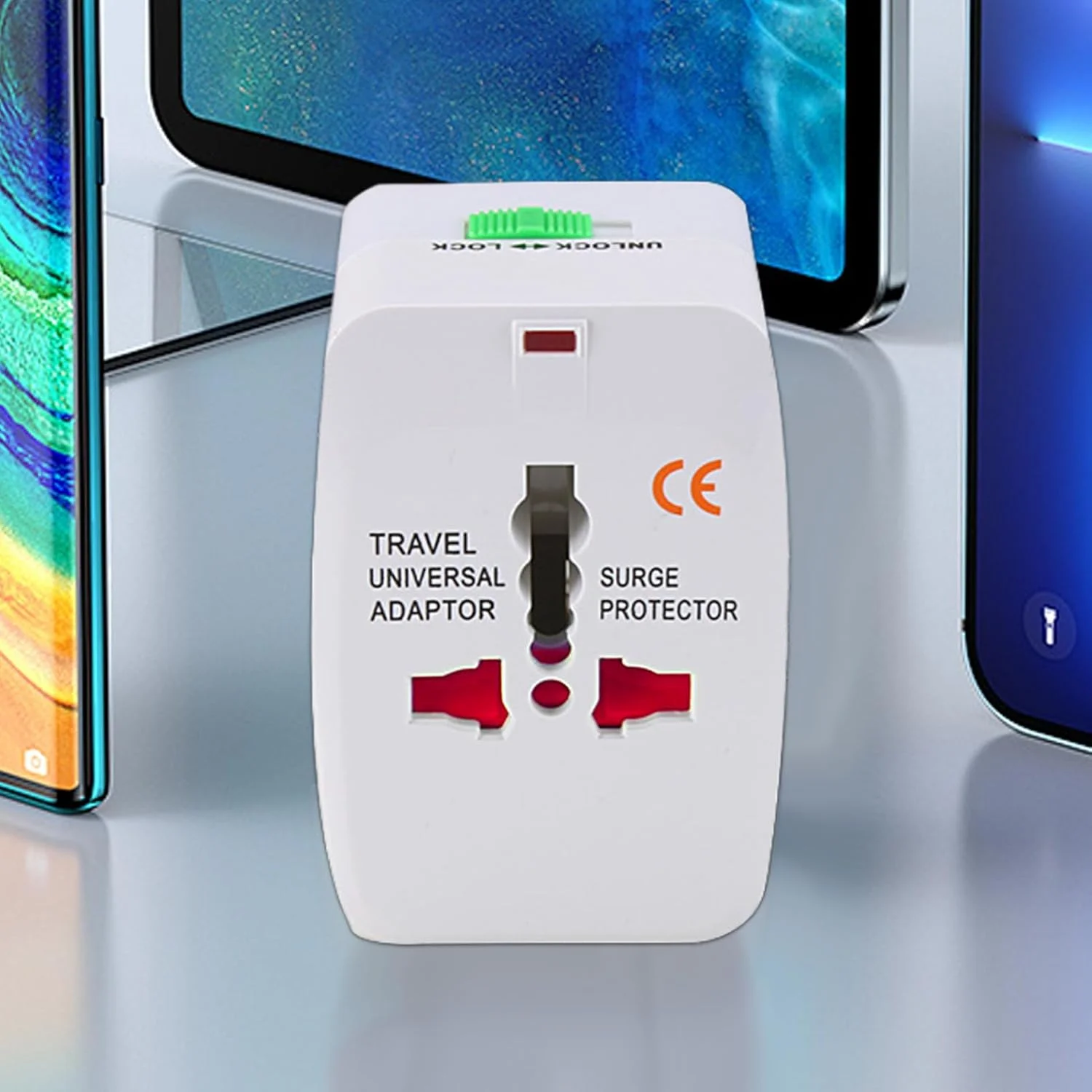 آداپتور دوشاخه | مبدل مسافرتی جهانی آداپتور دوشاخه | محافظت از نوسانات برق، تجهیزات شارژ تلفن و لپ تاپ برای خانم ها، آقایان، بزرگسالان، دانشجویان، خانواده و دوستان