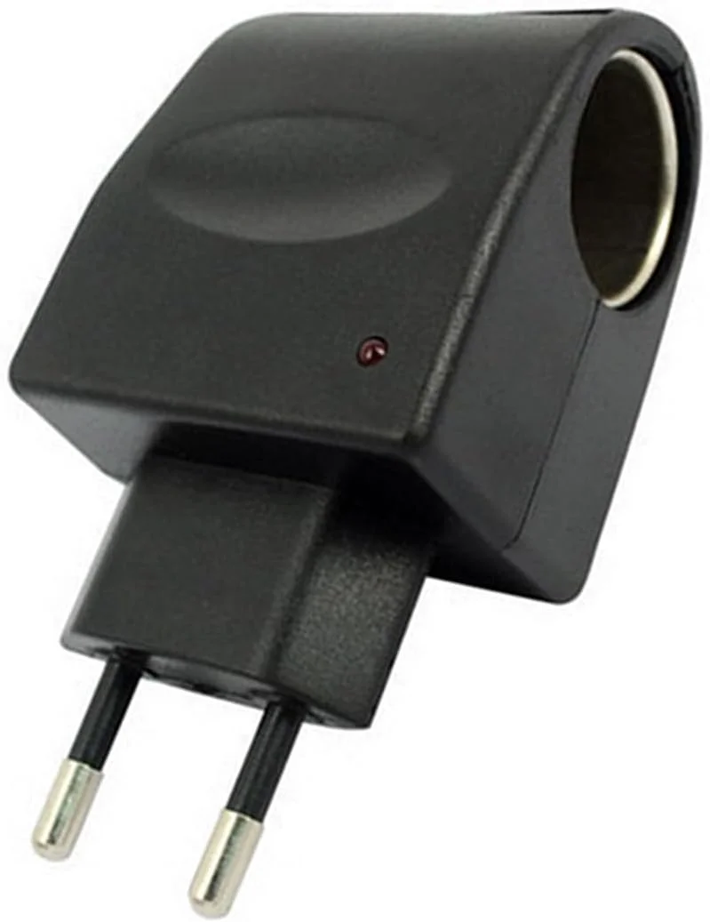مبدل سوکت خودرو، آداپتور تبدیل خودرو با شارژ سریع، AC به DC، ۱۱۰V-۲۴۰V به ۱۲V با نشانگر LED، ضد آب و قابل حمل، مناسب برای جاده، RV، مسافرت کمپینگ