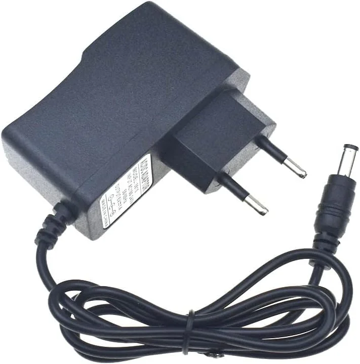 آداپتور مبدل 6 ولت 1 آمپر، منبع تغذیه 6 ولت 1 آمپر 1000 میلی آمپر، دوشاخه EU، DC 5.5mm x 2.1mm