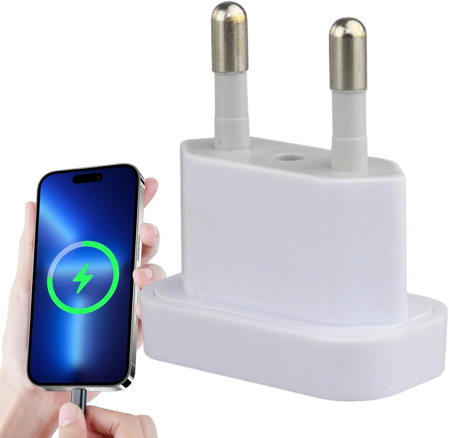 تبدیل دوشاخه آمریکایی به اروپایی، مبدل شارژ مسافرتی، آداپتور دوشاخه اروپایی ضد حریق برای تلفن، لپ تاپ، سشوار، مسافرت، کوله گردی، هتل، فرودگاه، کشتی های تفریحی