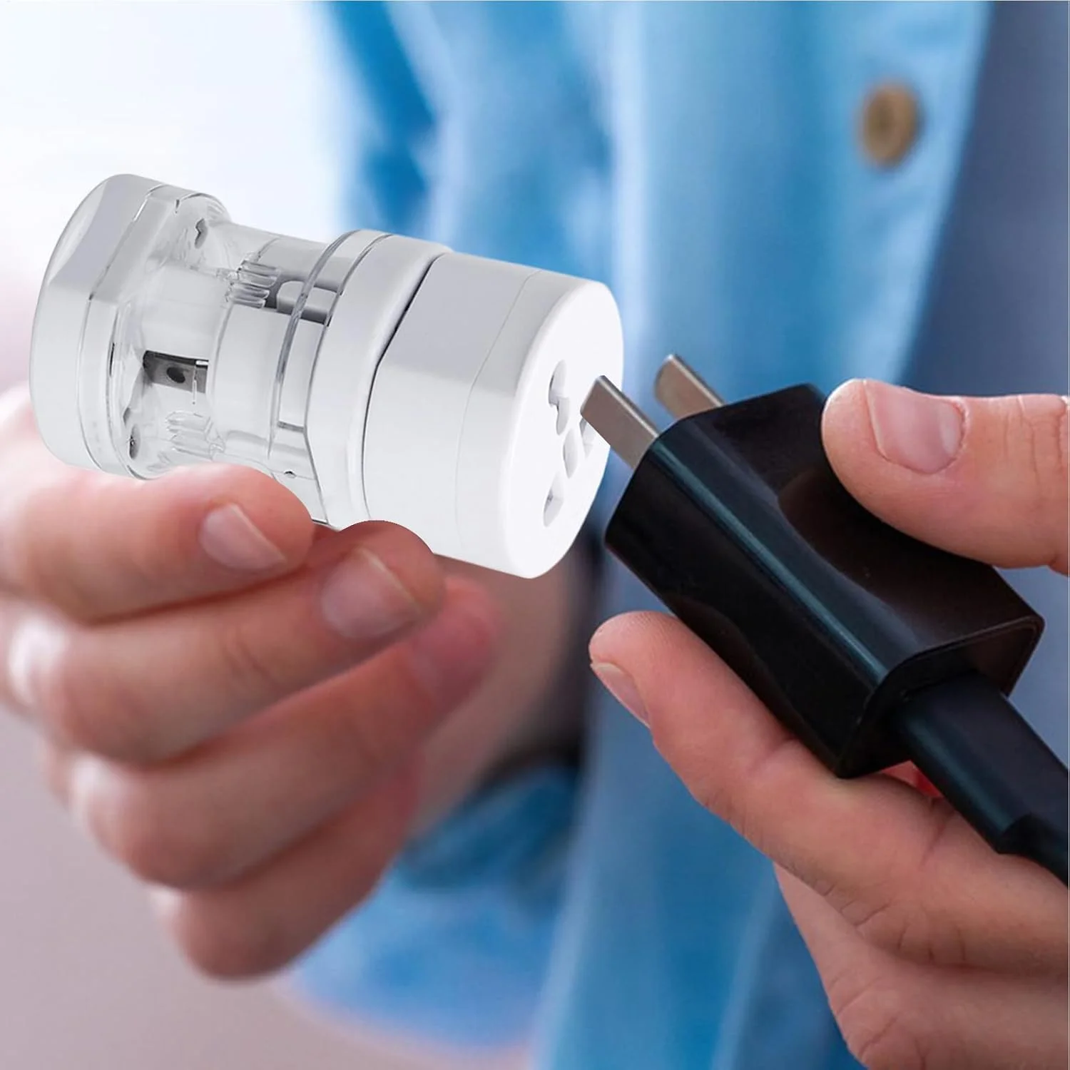 آداپتور شارژ | آداپتورهای USB جمع و جور - سوکت تبدیل چند پورت شارژ سریع، لوازم جانبی مسافرتی برای سفرهای دریایی، سفرهای کاری، تحصیل در خارج از کشور، اتاق های هتل