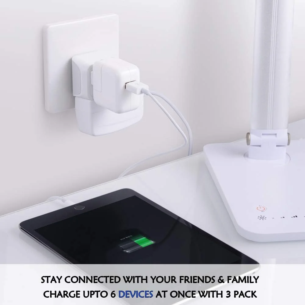 آداپتور مسافرتی Ceptics برای انگلیس، هنگ کنگ، ایرلند - سبک وزن - دارای دو ورودی دوشاخه آمریکایی - نوع G - ایمن و ارت دار، مناسب برای تلفن های همراه، لپ تاپ ها، دوربین (بسته 3 عددی) - فوق العاده جمع و جور - قابل استفاده در دبی، غنا