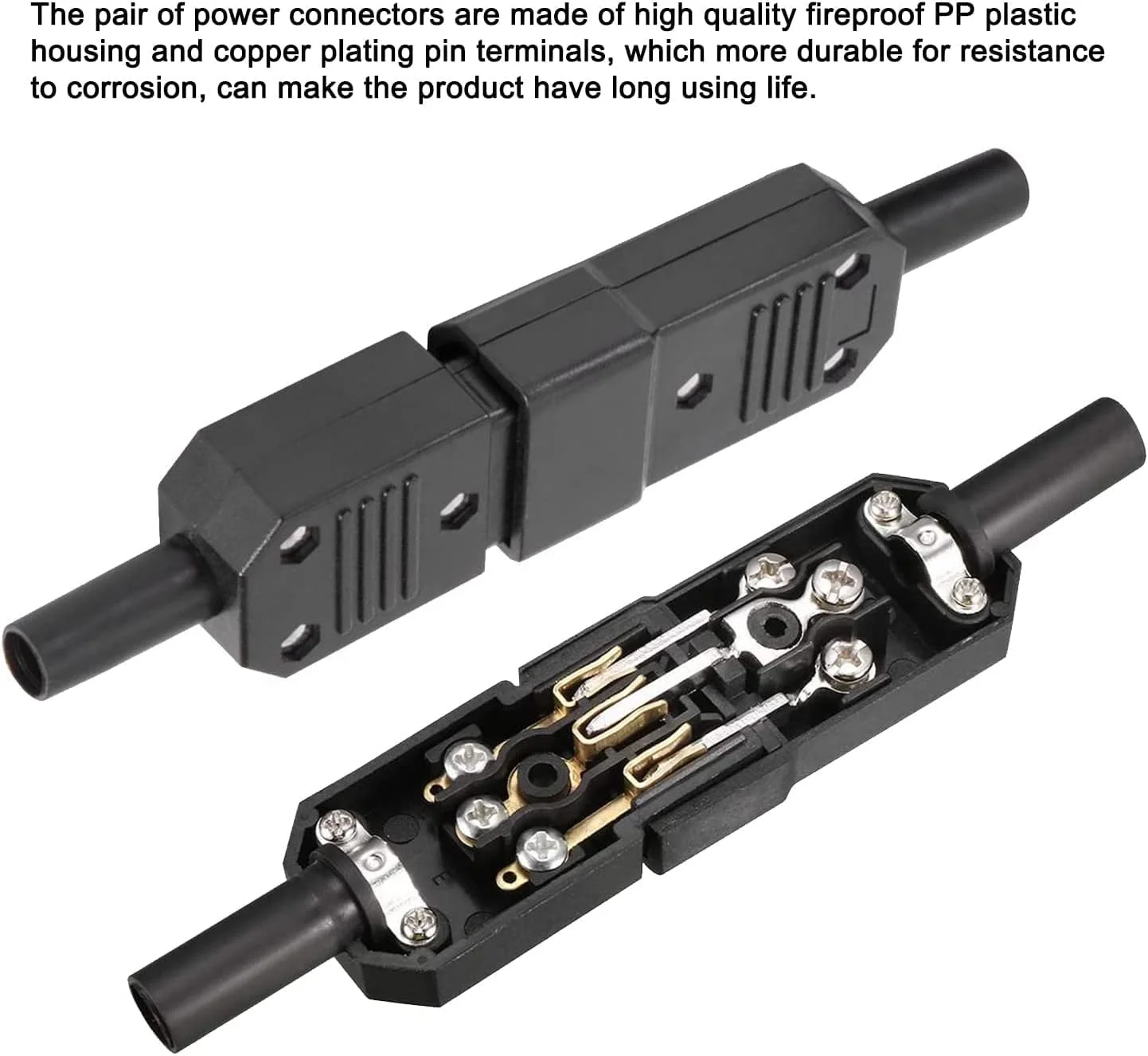 کانکتورهای مادگی IEC320 C13 و نری C14، یک جفت، سوکت برق AC 250V 10A، ترمینال های 3 پین، نصب پنل، آداپتور دوشاخه و سوکت کانکتورهای مادگی IEC320 C13 و نری C14، یک جفت، سوکت برق AC 250V 10A، ترمینال های 3 پین، نصب پنل، آداپتور دوشاخه و سوکت