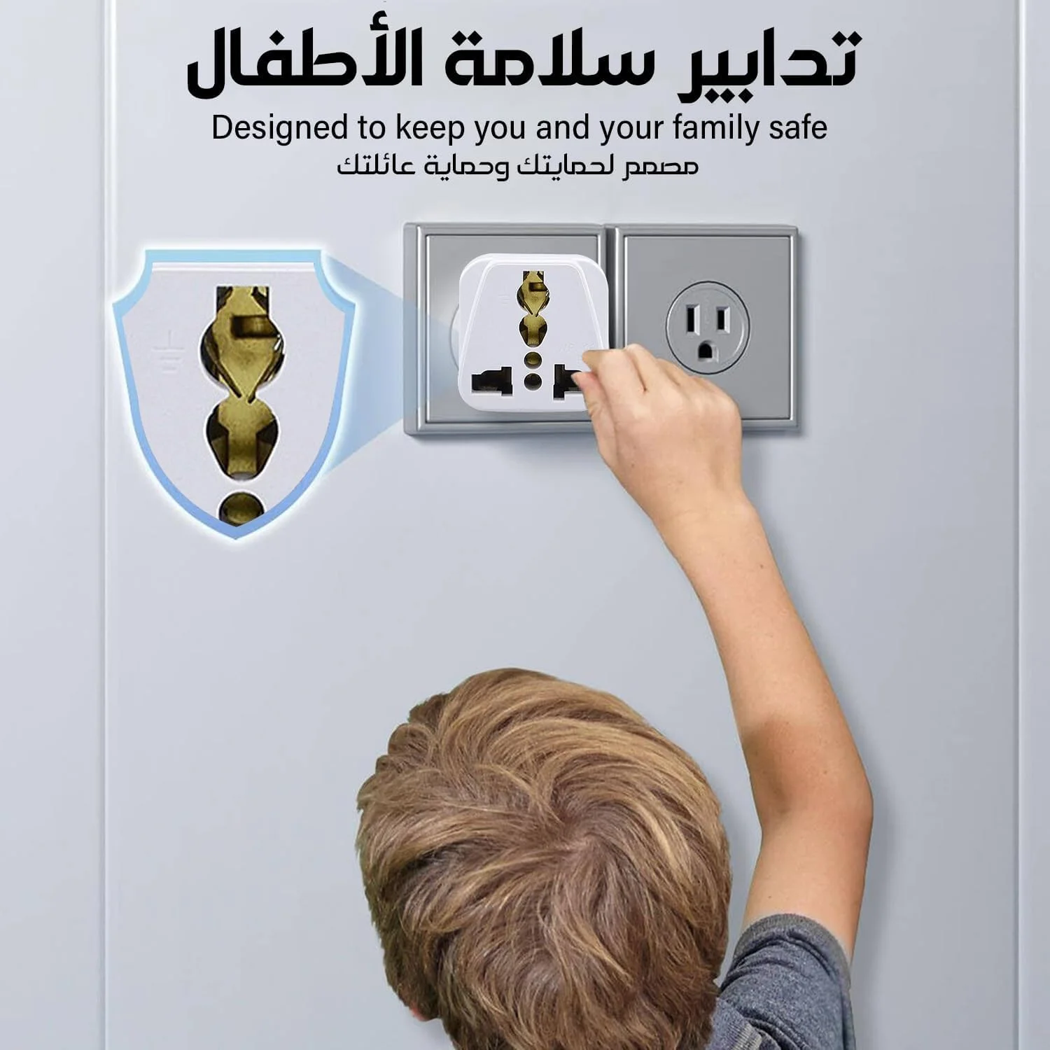 آداپتور دوشاخه استرالیا، 3 عدد، آداپتور برق مسافرتی جهانی، تبدیل کننده انواع دوشاخه های G از انگلستان، سنگاپور و غیره (سفید)