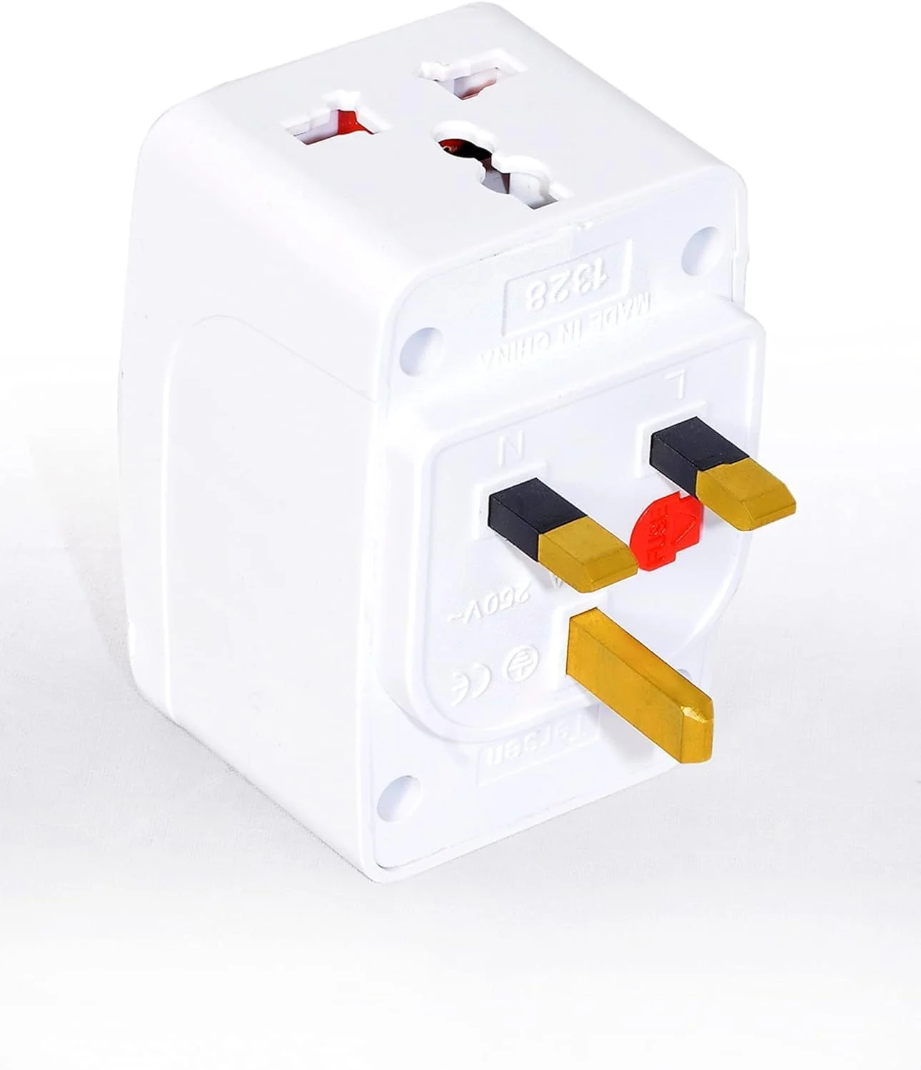 تبدیل چند راهی برق سه شاخه جهانی مناسب لوازم آشپزخانه، دفتر کار، لپ تاپ، تلویزیون، روشنایی داخلی و آداپتور ریش تراش