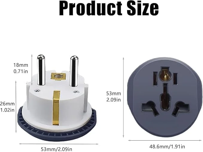 آداپتور دوشاخه 4 عددی تبدیل دوشاخه بریتانیا به اروپا – سوئیچ الکتریکی 3 پین به 2 پین – مبدل جهانی 16 آمپر 250 ولت اروپا – آداپتور دوشاخه مسافرتی بریتانیا/آمریکا/استرالیا/چین به اروپا – مبدل پریز اروپایی
