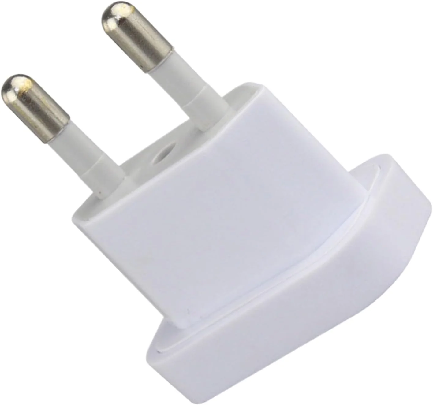 آداپتور دوشاخه EU، مبدل شارژ مسافرتی - آداپتور دوشاخه مسافرتی بین المللی جمع و جور برای سفرهای کاری، کوله گردی، کشتی های کروز، فرودگاه ها، فرانسه، اروپا، آلمان، کره جنوبی