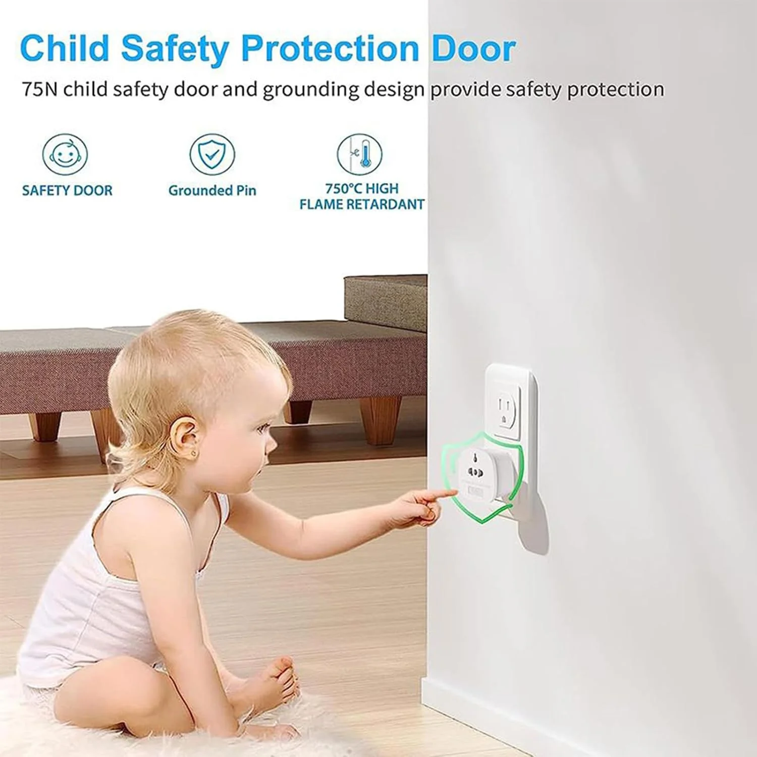 تبدیل دوشاخه برق | پریز شارژ - مبدل استاندارد بین المللی بریتانیا با فیوز 13 آمپر برای دوربین، لپ تاپ، تلفن همراه سنگاپور ویتنام