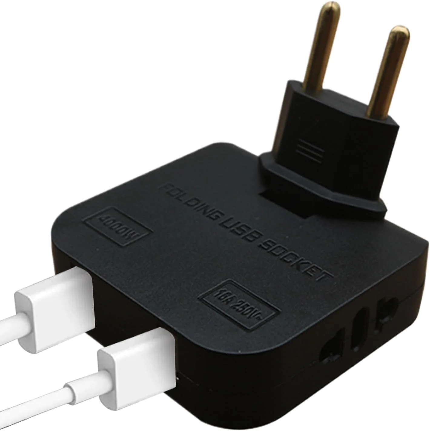 تبدیل دوشاخه | آداپتور دوشاخه دیواری مقاوم - ترانسفورماتور چند منظوره قابل چرخش و قابل حمل برای کامپیوتر، مسافرت، سشوار، شارژ لوازم الکترونیکی، مسافران جهانی، تلفن و لوازم خانگی
