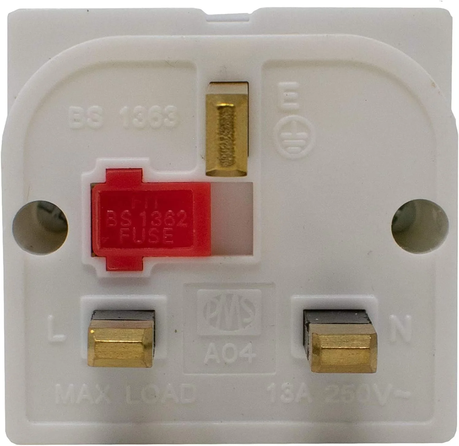 آداپتور دوشاخه برق بریتانیا با پین عایق‌بندی شده / سوکت دوتایی 13 آمپر / 250 ولت AC 13 آمپر - مطابق با استاندارد BS 1362