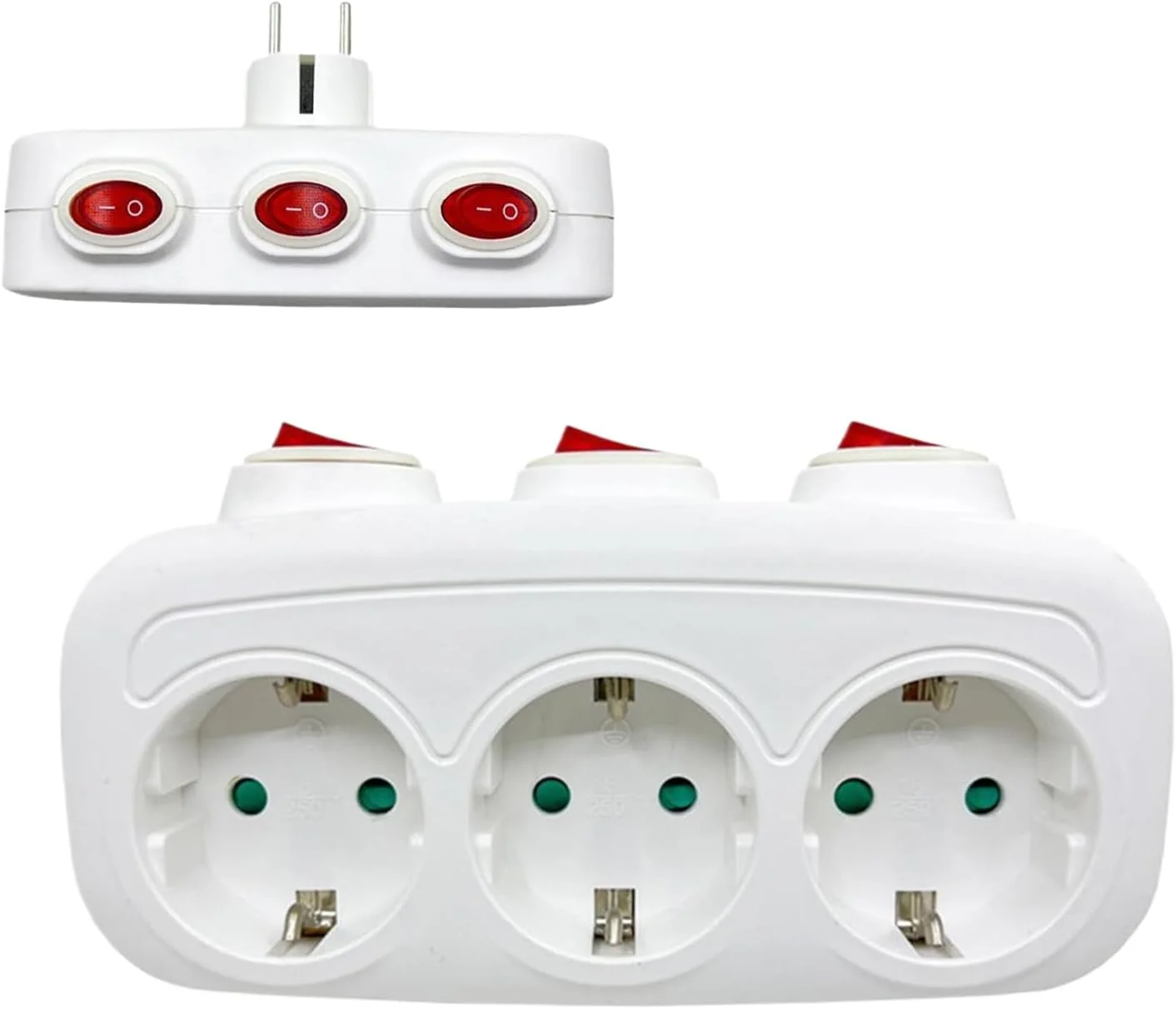 آداپتور برای دوشاخه اروپا - پریز برق | مبدل 3 پورت نواری شارژر بین المللی برای اتاق نشیمن آشپزخانه اتاق خواب خانه مسافرتی توریستی آداپتور برای دوشاخه اروپا - پریز برق | مبدل 3 پورت نواری شارژر بین المللی برای اتاق نشیمن آشپزخانه اتاق خواب خانه مسافرتی توریستی