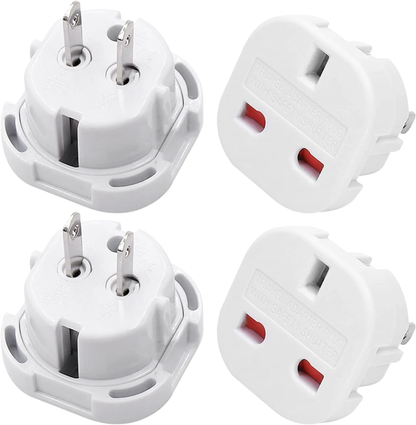 تبدیل دوشاخه بریتانیا به آمریکا 5 عددی | تبدیل نوع G به نوع A/B | مبدل مسافرتی برای آمریکا، کانادا، مکزیک، ژاپن، تایلند، چین | آداپتور 2 پین تخت با پین های چرخشی | آداپتور برق بریتانیا/اروپا به آمریکا تبدیل دوشاخه بریتانیا به آمریکا 5 عددی | تبدیل نوع G به نوع A/B | مبدل مسافرتی برای آمریکا، کانادا، مکزیک، ژاپن، تایلند، چین | آداپتور 2 پین تخت با پین های چرخشی | آداپتور برق بریتانیا/اروپا به آمریکا