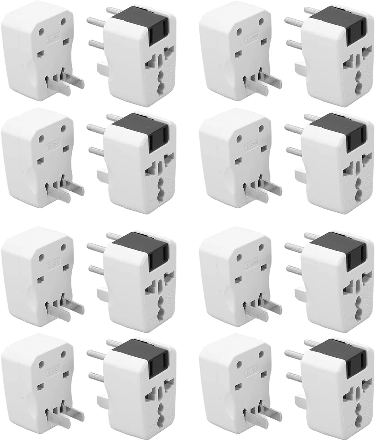 آداپتور دوشاخه 4 عددی تبدیل برق پریز US EU AU UK با کنتاکت برنجی 100-250VAC برای شارژ و اتصال دستگاه های خارجی در کشورهای مختلف آداپتور دوشاخه 4 عددی تبدیل برق پریز US EU AU UK با کنتاکت برنجی 100-250VAC برای شارژ و اتصال دستگاه های خارجی در کشورهای مختلف