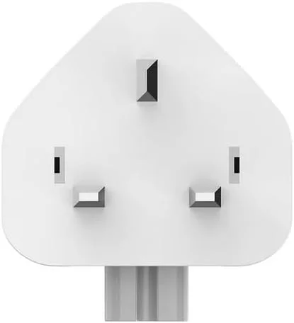 آداپتور برق STS دوشاخه هندی/اروپایی، آداپتور شارژر مسافرتی تبدیل سر اردکی برای مک‌بوک/پاوربوک/پرو/ایر/آیپاد/آیفون/آیپد/آی‌بوک - سفید