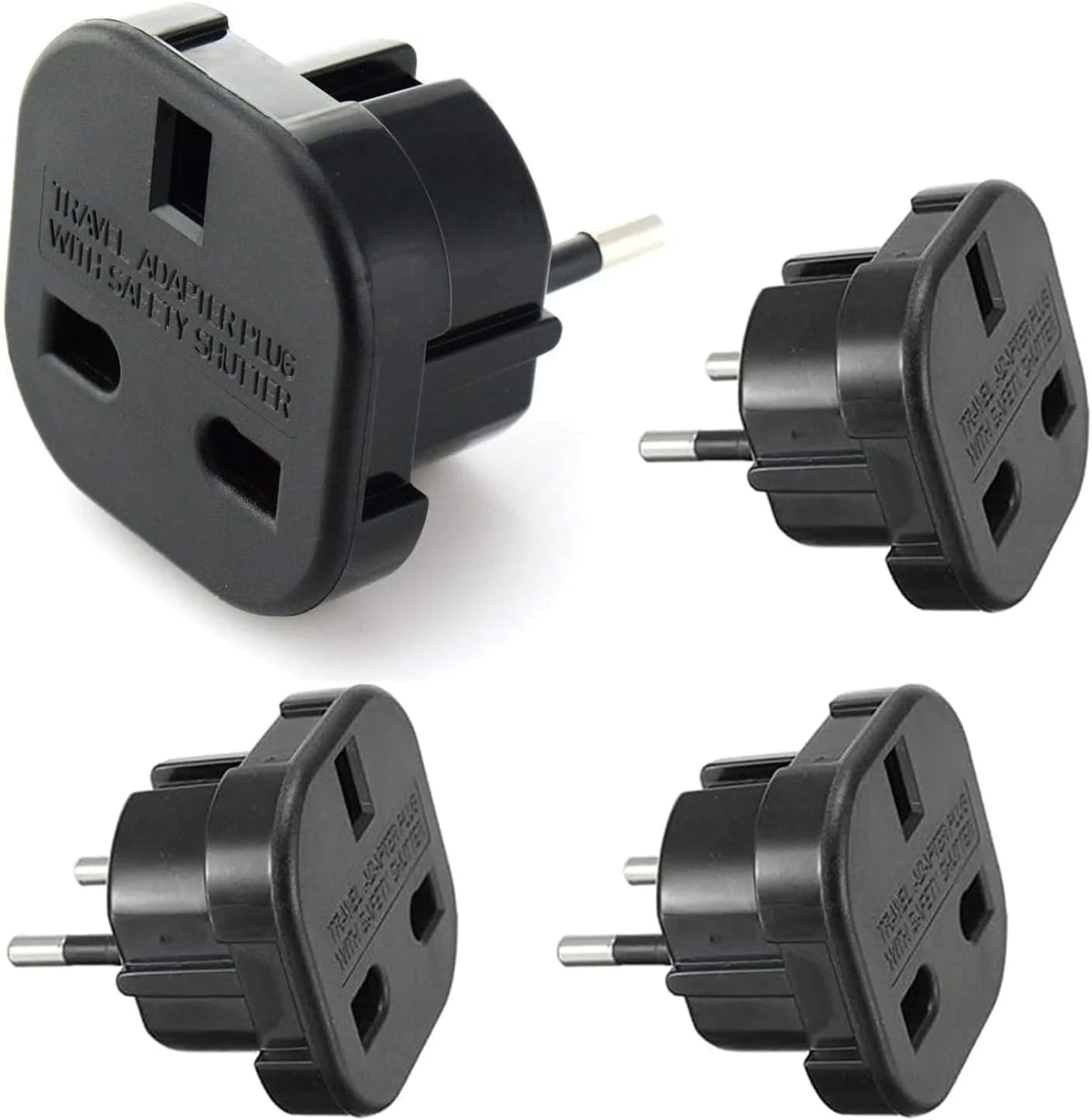 تبدیل دوشاخه بریتانیا به اروپا، بسته 4 عددی، هسته مسی و بدنه مقاوم در برابر آتش، مناسب برای بیشتر کشورهای اروپایی، 10A/16A 100V-250V (4 عدد) تبدیل دوشاخه بریتانیا به اروپا، بسته 4 عددی، هسته مسی و بدنه مقاوم در برابر آتش، مناسب برای بیشتر کشورهای اروپایی، 10A/16A 100V-250V (4 عدد)