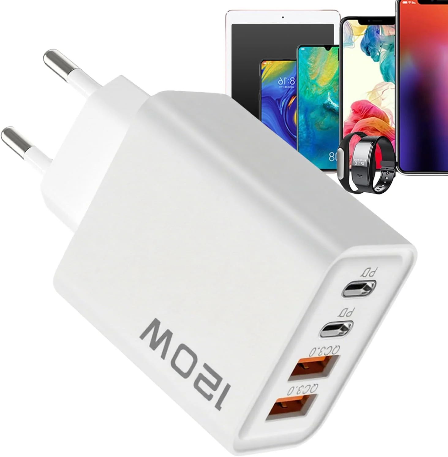آداپتور پریز، دوشاخه شارژ سریع | مبدل USB Type-C شارژر 120 واتی جمع و جور برای مسافرت، حمام، منزل، آقایان و بانوان آداپتور پریز، دوشاخه شارژ سریع | مبدل USB Type-C شارژر 120 واتی جمع و جور برای مسافرت، حمام، منزل، آقایان و بانوان