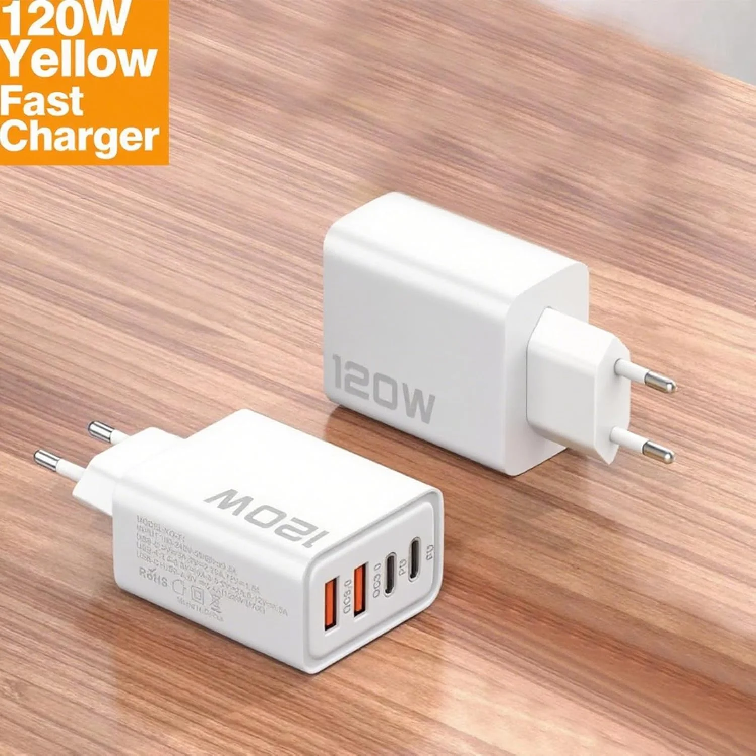 آداپتور پریز برق، شارژر سریع، آداپتور شارژر 120 واتی مبدل USB Type-C جمع و جور برای مسافرت، حمام، خانه، آقایان و بانوان آداپتور پریز برق، شارژر سریع، آداپتور شارژر 120 واتی مبدل USB Type-C جمع و جور برای مسافرت، حمام، خانه، آقایان و بانوان