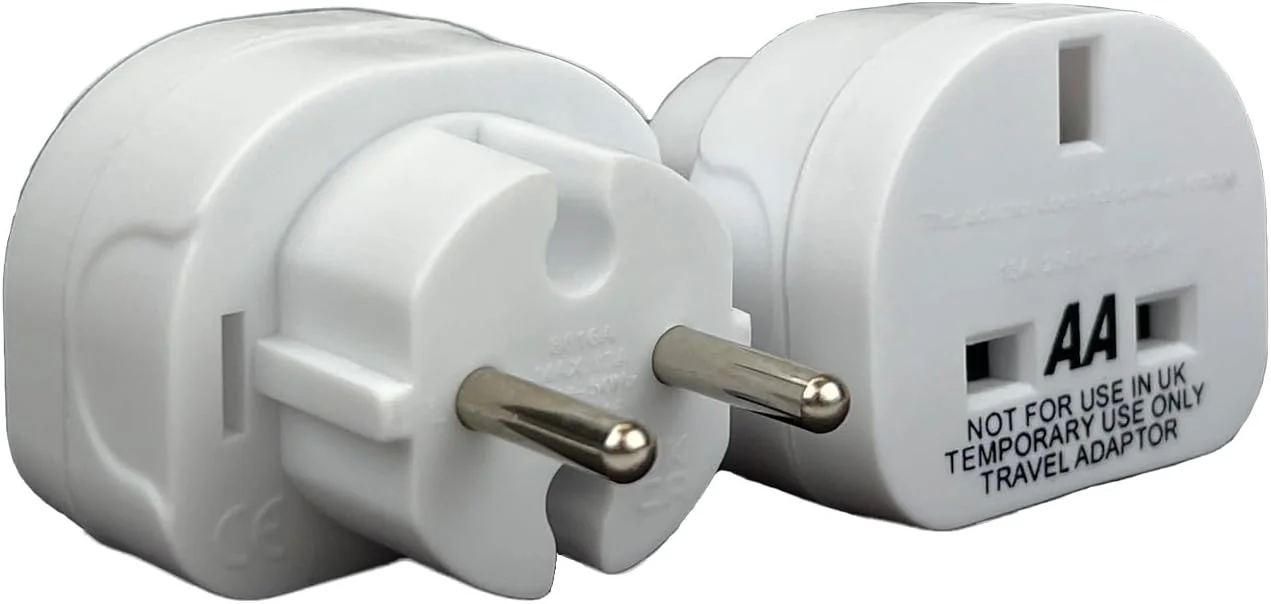آداپتور دوشاخه بریتانیا به اروپا مدل AA6585 - لوازم جانبی ضروری سفر به اروپا آداپتور دوشاخه بریتانیا به اروپا مدل AA6585 - لوازم جانبی ضروری سفر به اروپا