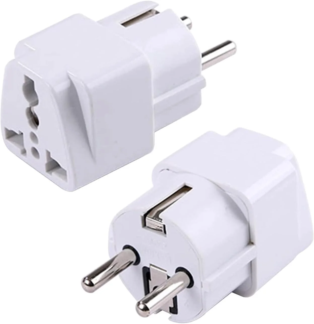 آداپتور مسافرتی جهانی 3 عددی - مبدل برق دوشاخه EU، دوشاخه نوع E/F برای آلمان، فرانسه، اسپانیا، ایتالیا، امارات متحده عربی - آداپتور UK US AU به اروپا - آداپتور جمع و جور 250 ولت قابل اعتماد در سراسر جهان آداپتور مسافرتی جهانی 3 عددی - مبدل برق دوشاخه EU، دوشاخه نوع E/F برای آلمان، فرانسه، اسپانیا، ایتالیا، امارات متحده عربی - آداپتور UK US AU به اروپا - آداپتور جمع و جور 250 ولت قابل اعتماد در سراسر جهان