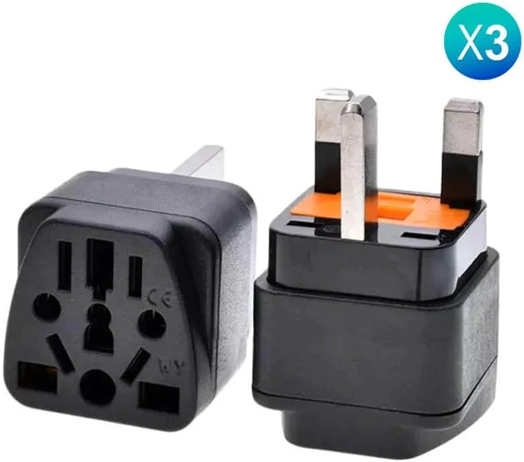 آداپتور دوشاخه مسافرتی 3 عددی آمریکا به انگلیس - مبدل جهانی برای امارات متحده عربی، دبی، انگلستان، هنگ کنگ - تبدیل دوشاخه های US/EU/AU/CN به نوع G سه پین انگلیسی - اتصال زمین، آداپتور برق جمع و جور - کیت سوکت مسافرتی مشکی آداپتور دوشاخه مسافرتی 3 عددی آمریکا به انگلیس - مبدل جهانی برای امارات متحده عربی، دبی، انگلستان، هنگ کنگ - تبدیل دوشاخه های US/EU/AU/CN به نوع G سه پین انگلیسی - اتصال زمین، آداپتور برق جمع و جور - کیت سوکت مسافرتی مشکی