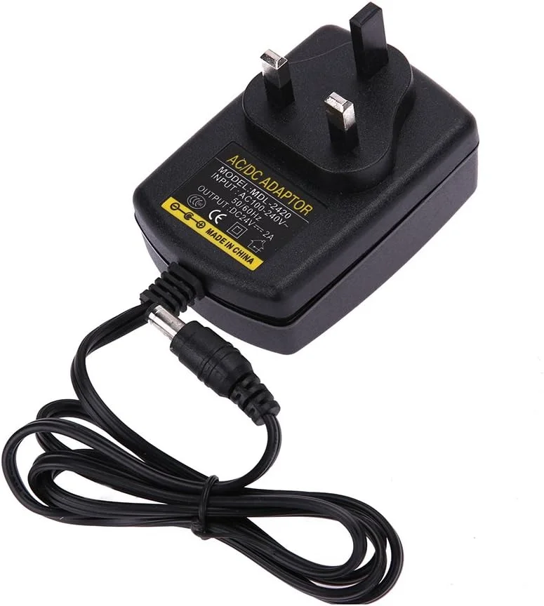 آداپتور DC24V 2A، تبدیل کننده AC 100V-240V به DC 24V، آداپتور منبع تغذیه 5.5 * 2.5 میلی متر آداپتور DC24V 2A، تبدیل کننده AC 100V-240V به DC 24V، آداپتور منبع تغذیه 5.5 * 2.5 میلی متر