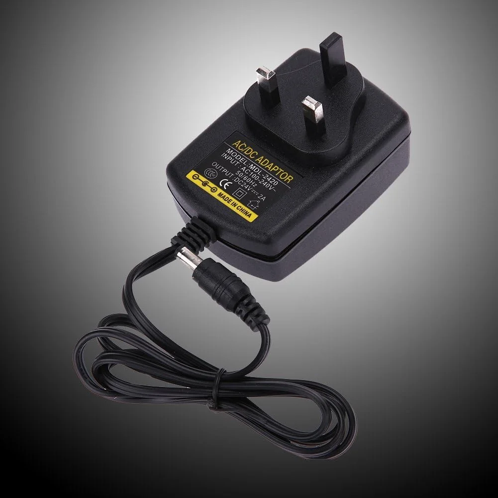 آداپتور DC24V 2A، تبدیل کننده AC 100V-240V به DC 24V، آداپتور منبع تغذیه 5.5 * 2.5 میلی متر آداپتور DC24V 2A، تبدیل کننده AC 100V-240V به DC 24V، آداپتور منبع تغذیه 5.5 * 2.5 میلی متر