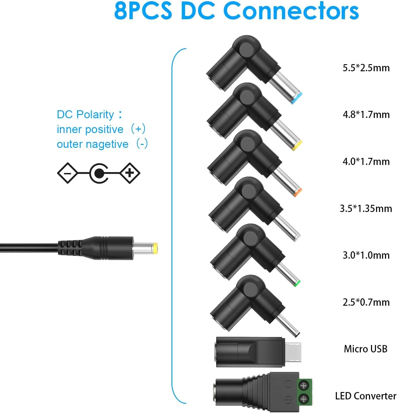 آداپتور برق جهانی 12 وات - شارژر AC با ولتاژهای 12V 9V 7.5V 6V 5V 4.5V 3V و جریان 1000mA 1A، منبع تغذیه DC چند ولتاژ، ترانسفورماتورهای برق DC قابل حمل برای دستگاه های الکترونیکی کوچک خانگی، تبلت، بلندگوهای BT و چراغ LED آداپتور برق جهانی 12 وات - شارژر AC با ولتاژهای 12V 9V 7.5V 6V 5V 4.5V 3V و جریان 1000mA 1A، منبع تغذیه DC چند ولتاژ، ترانسفورماتورهای برق DC قابل حمل برای دستگاه های الکترونیکی کوچک خانگی، تبلت، بلندگوهای BT و چراغ LED