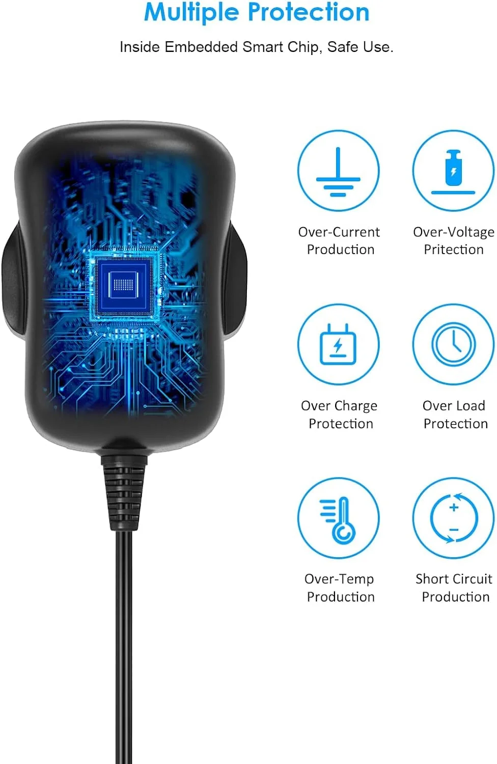 آداپتور برق جهانی 12 وات - شارژر AC با ولتاژهای 12V 9V 7.5V 6V 5V 4.5V 3V و جریان 1000mA 1A، منبع تغذیه DC چند ولتاژ، ترانسفورماتورهای برق DC قابل حمل برای دستگاه های الکترونیکی کوچک خانگی، تبلت، بلندگوهای BT و چراغ LED آداپتور برق جهانی 12 وات - شارژر AC با ولتاژهای 12V 9V 7.5V 6V 5V 4.5V 3V و جریان 1000mA 1A، منبع تغذیه DC چند ولتاژ، ترانسفورماتورهای برق DC قابل حمل برای دستگاه های الکترونیکی کوچک خانگی، تبلت، بلندگوهای BT و چراغ LED