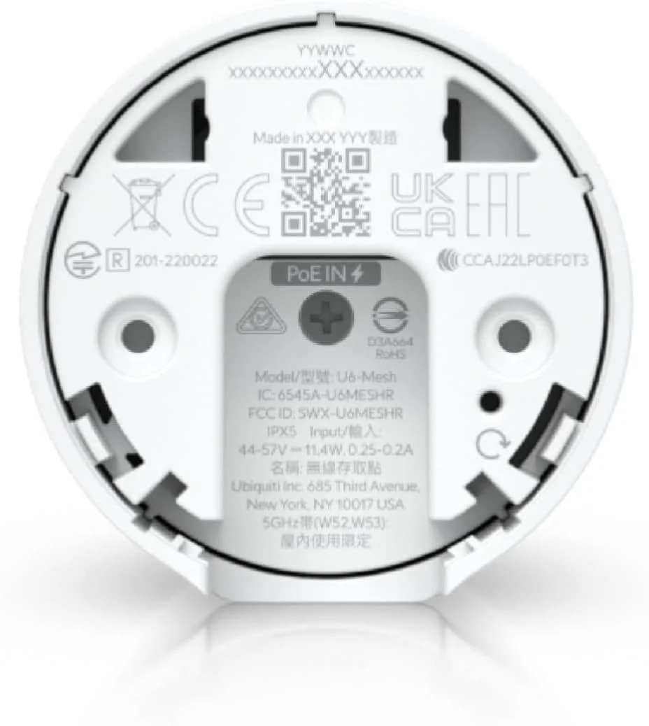 Ubiquiti Networks U6-MESH - نقطه دسترسی WiFi 6 Mesh Ubiquiti Networks U6-MESH - نقطه دسترسی WiFi 6 Mesh