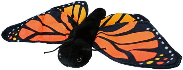 عروسک پولیشی پروانه مونارک نارنجی ویش پتس، 38 سانتی متر