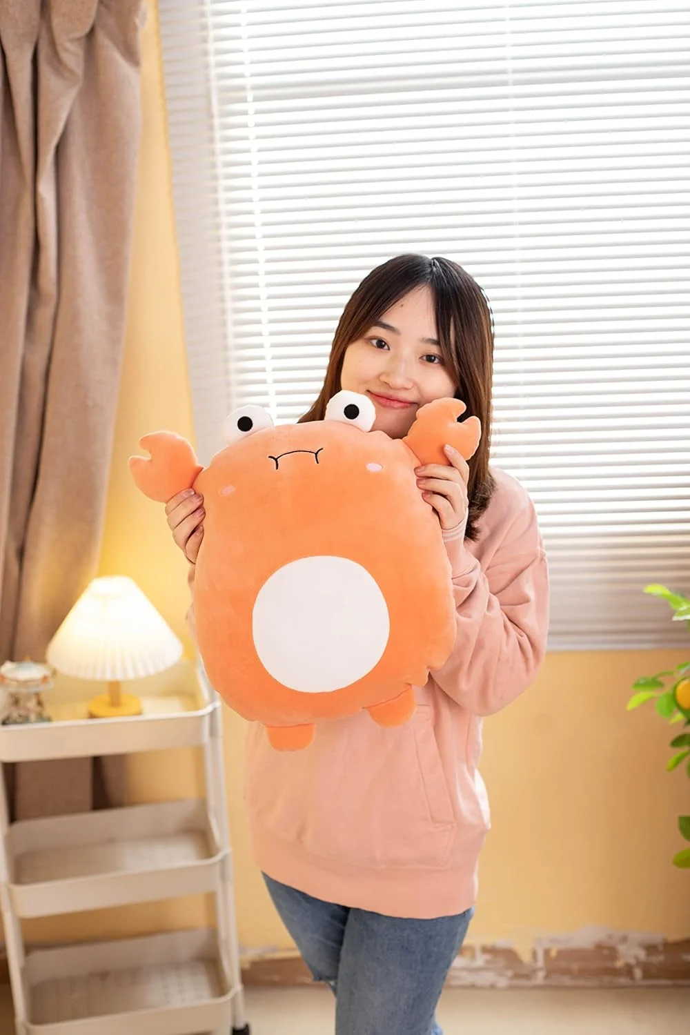 عروسک خرچنگ نرم و بغلی TONGSONG، کوسن آغوشی 40 سانتی متری، اسباب بازی خرچنگ نارنجی زیبا، هدیه ای برای کودکان و عاشقان عروسک خرچنگ نرم و بغلی TONGSONG، کوسن آغوشی 40 سانتی متری، اسباب بازی خرچنگ نارنجی زیبا، هدیه ای برای کودکان و عاشقان