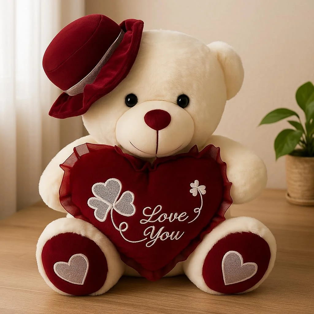 خرس عروسکی سفید و قرمز با کلاه ۳۵ سانتی متری - اسباب بازی حیوانات پر شده کودکان، خرس پولیشی، ۳۵ سانتی متر، خرس پر شده قرمز و سفید، اسباب بازی پولیشی کودکان خرس عروسکی سفید و قرمز با کلاه ۳۵ سانتی متری - اسباب بازی حیوانات پر شده کودکان، خرس پولیشی، ۳۵ سانتی متر، خرس پر شده قرمز و سفید، اسباب بازی پولیشی کودکان