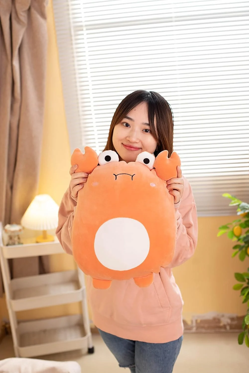 عروسک خرچنگ نرم و بغلی TONGSONG، کوسن آغوشی 40 سانتی متری، اسباب بازی خرچنگ نارنجی زیبا، هدیه ای برای کودکان و عاشقان عروسک خرچنگ نرم و بغلی TONGSONG، کوسن آغوشی 40 سانتی متری، اسباب بازی خرچنگ نارنجی زیبا، هدیه ای برای کودکان و عاشقان