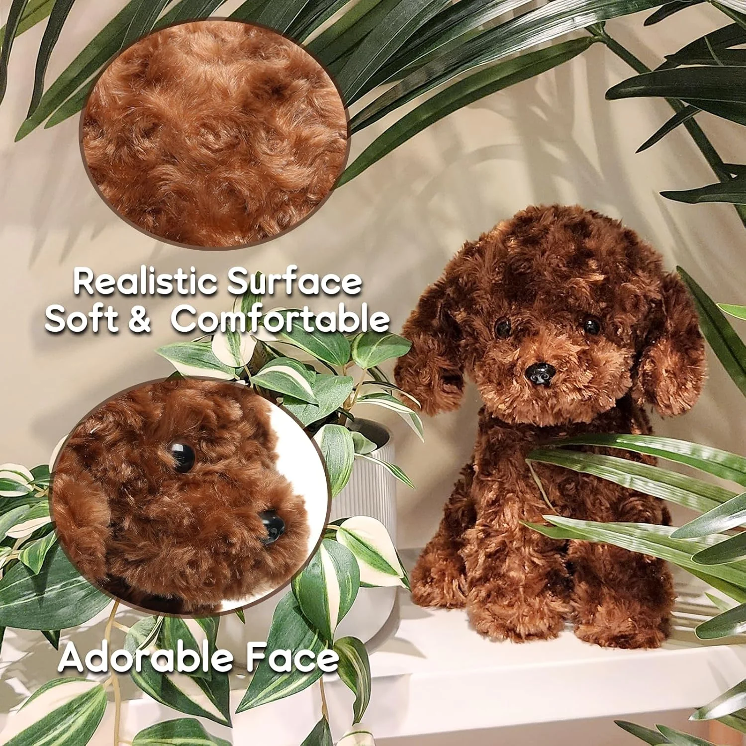 عروسک پولیشی لابرادودل، حیوان عروسکی پودل قرمز پشمالو، 32 سانتی متر - ایده آل برای کودکان و نوزادان، تولد عروسک پولیشی لابرادودل، حیوان عروسکی پودل قرمز پشمالو، 32 سانتی متر - ایده آل برای کودکان و نوزادان، تولد