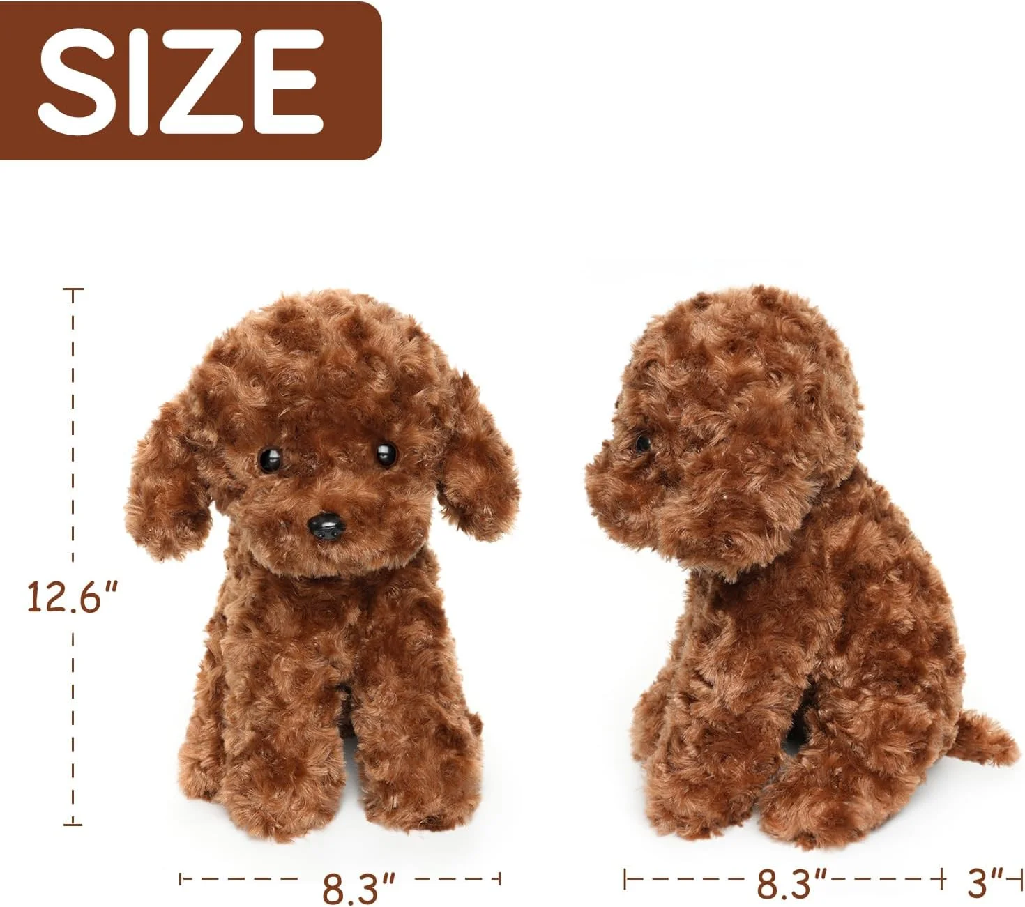 عروسک پولیشی لابرادودل، حیوان عروسکی پودل قرمز پشمالو، 32 سانتی متر - ایده آل برای کودکان و نوزادان، تولد عروسک پولیشی لابرادودل، حیوان عروسکی پودل قرمز پشمالو، 32 سانتی متر - ایده آل برای کودکان و نوزادان، تولد