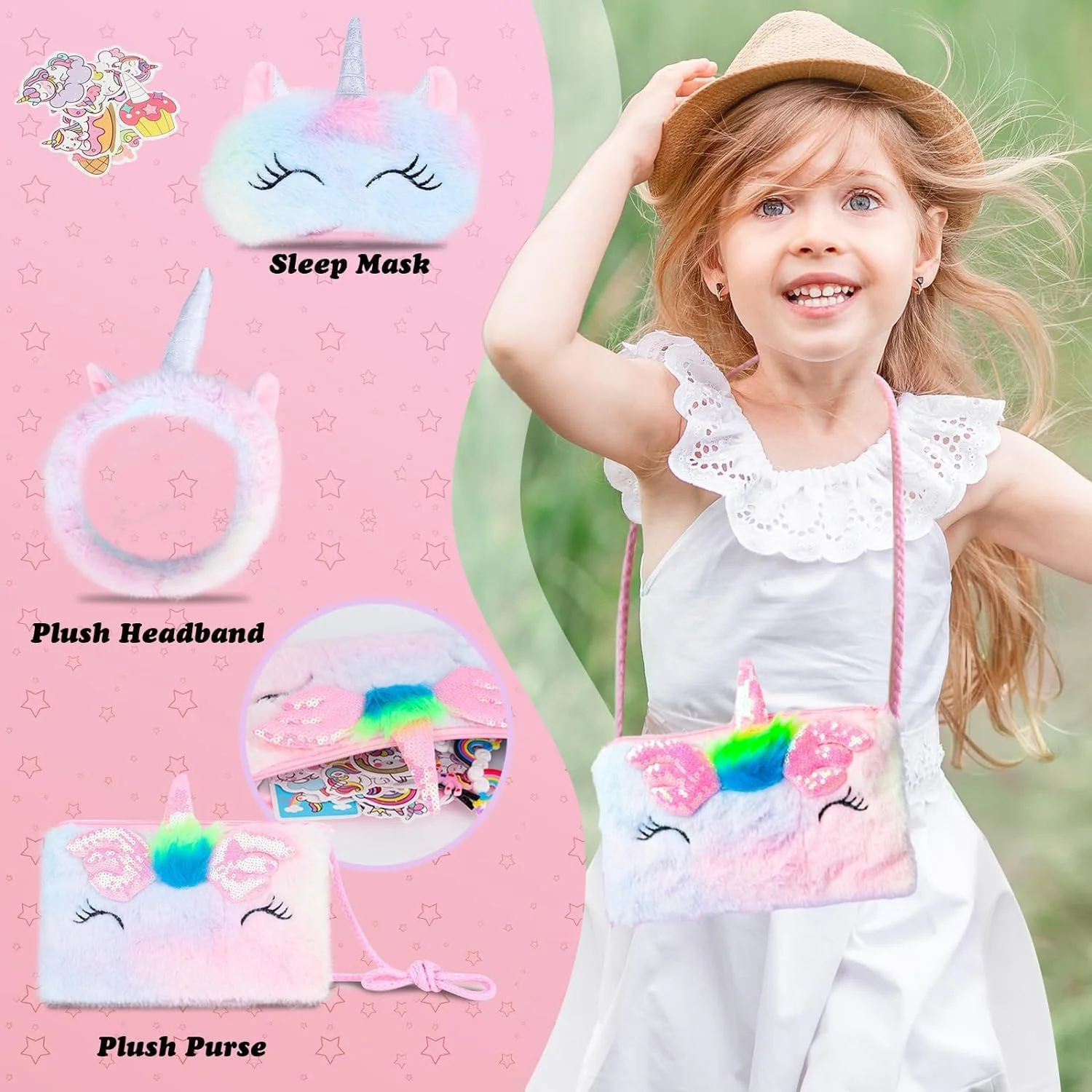 اسباب بازی های تک شاخ برای دختران 6-10 ساله، عروسک های پولیشی تک شاخ اسباب بازی کودکان 5 6 7 8 9 10 11 12 ساله با پولیش تک شاخ، ست هدیه تک شاخ برای دختران، هدیه تک شاخ پولیشی نرم برای دختران 4-6 ساله ایده هدیه تولد