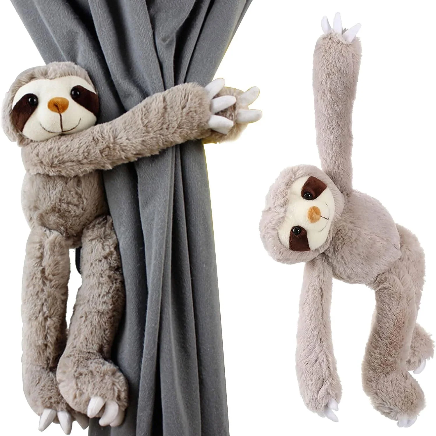 آویز تنبل قهوه ای 30 سانتی متری، بسته 2 عددی حیوانات عروسکی پولیشی فوق العاده نرم با طراحی واقعی اتصال دست و پا، هدیه یا جایزه عالی برای نوجوانان، بزرگسالان، دکوراسیون آویز تنبل قهوه ای 30 سانتی متری، بسته 2 عددی حیوانات عروسکی پولیشی فوق العاده نرم با طراحی واقعی اتصال دست و پا، هدیه یا جایزه عالی برای نوجوانان، بزرگسالان، دکوراسیون