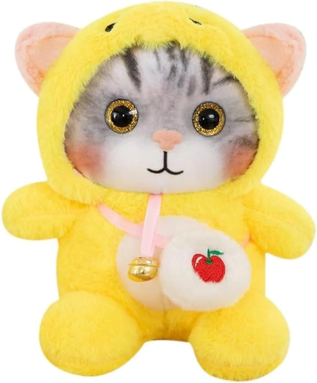 عروسک گربه ای ملوس سیوسی با لباس پنگوئن، اسباب بازی نرم و بغلی، هدیه تولد برای پسران و دختران (زرد) عروسک گربه ای ملوس سیوسی با لباس پنگوئن، اسباب بازی نرم و بغلی، هدیه تولد برای پسران و دختران (زرد)