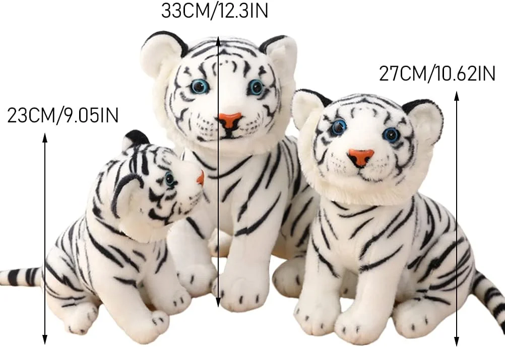 عروسک پولیشی، حیوانات پر شده ببر زیبا و واقعی، اسباب بازی کودکانه پسرانه دخترانه (23 سانتی متر) عروسک پولیشی، حیوانات پر شده ببر زیبا و واقعی، اسباب بازی کودکانه پسرانه دخترانه (23 سانتی متر)