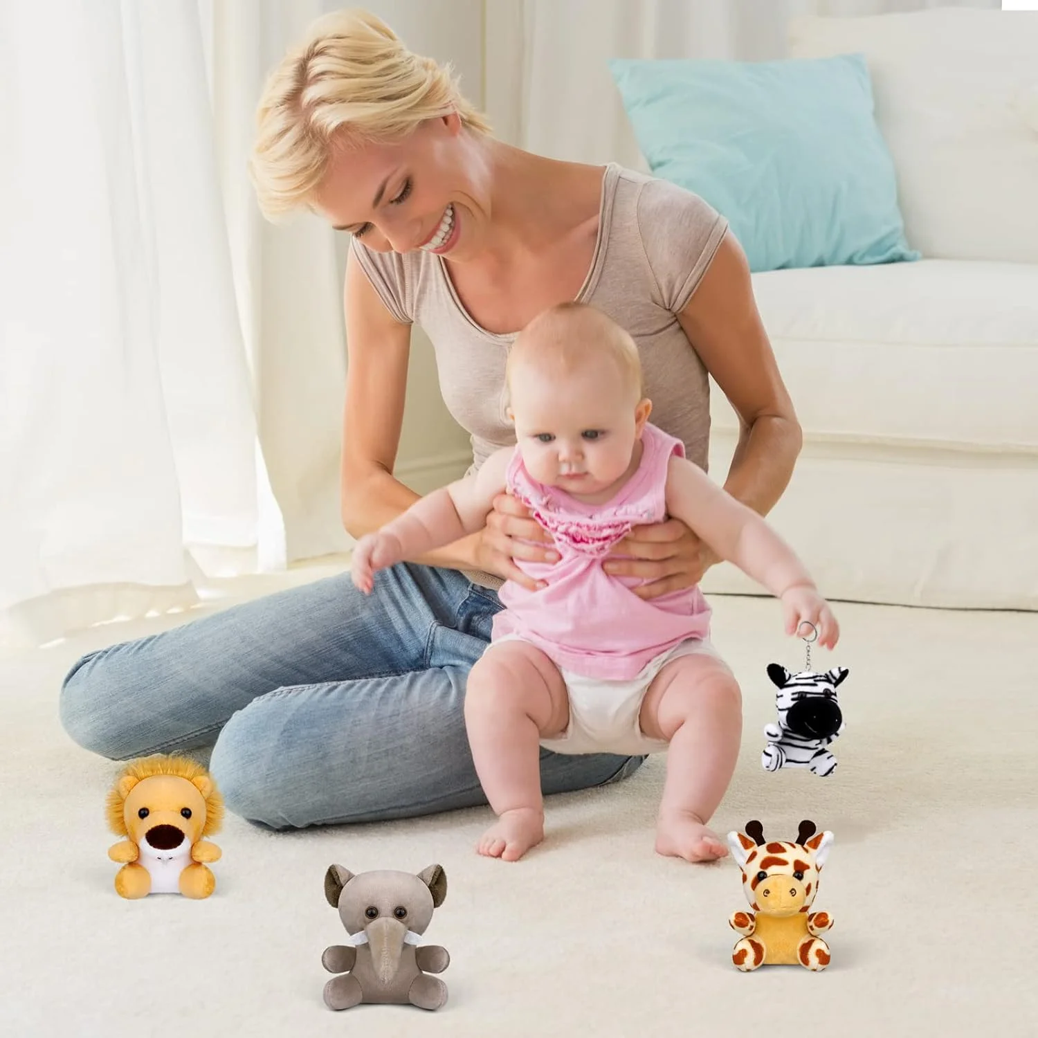 الکو هو، 14 عدد مینی عروسک پولیشی حیوانات جنگلی سافاری، عروسک های کوچک حیوانات جنگلی پر شده، 9.52 سانتی متر، تزئینات جاکلیدی برای مهمانی های با تم حیوانات، پرکننده کیسه های هدیه (نشسته) الکو هو، 14 عدد مینی عروسک پولیشی حیوانات جنگلی سافاری، عروسک های کوچک حیوانات جنگلی پر شده، 9.52 سانتی متر، تزئینات جاکلیدی برای مهمانی های با تم حیوانات، پرکننده کیسه های هدیه (نشسته)