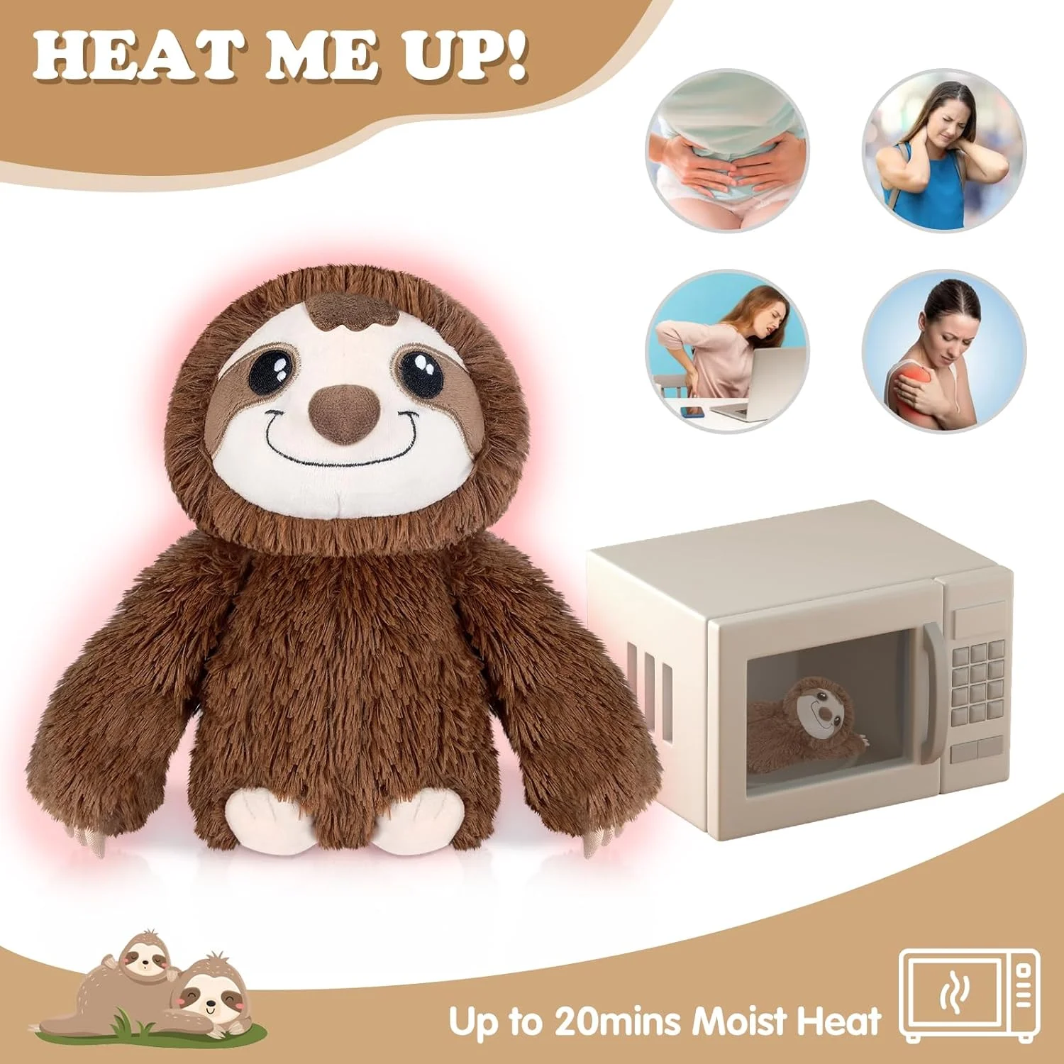 عروسک خرس تنبل گرمایشی، عروسک پولیشی برای تسکین درد، عروسک تنبل برای کاهش اضطراب، پد گرمایشی عروسکی تنبل، هدیه ضد استرس برای بزرگسالان، عروسک های گرم شونده، بدون رایحه عروسک خرس تنبل گرمایشی، عروسک پولیشی برای تسکین درد، عروسک تنبل برای کاهش اضطراب، پد گرمایشی عروسکی تنبل، هدیه ضد استرس برای بزرگسالان، عروسک های گرم شونده، بدون رایحه