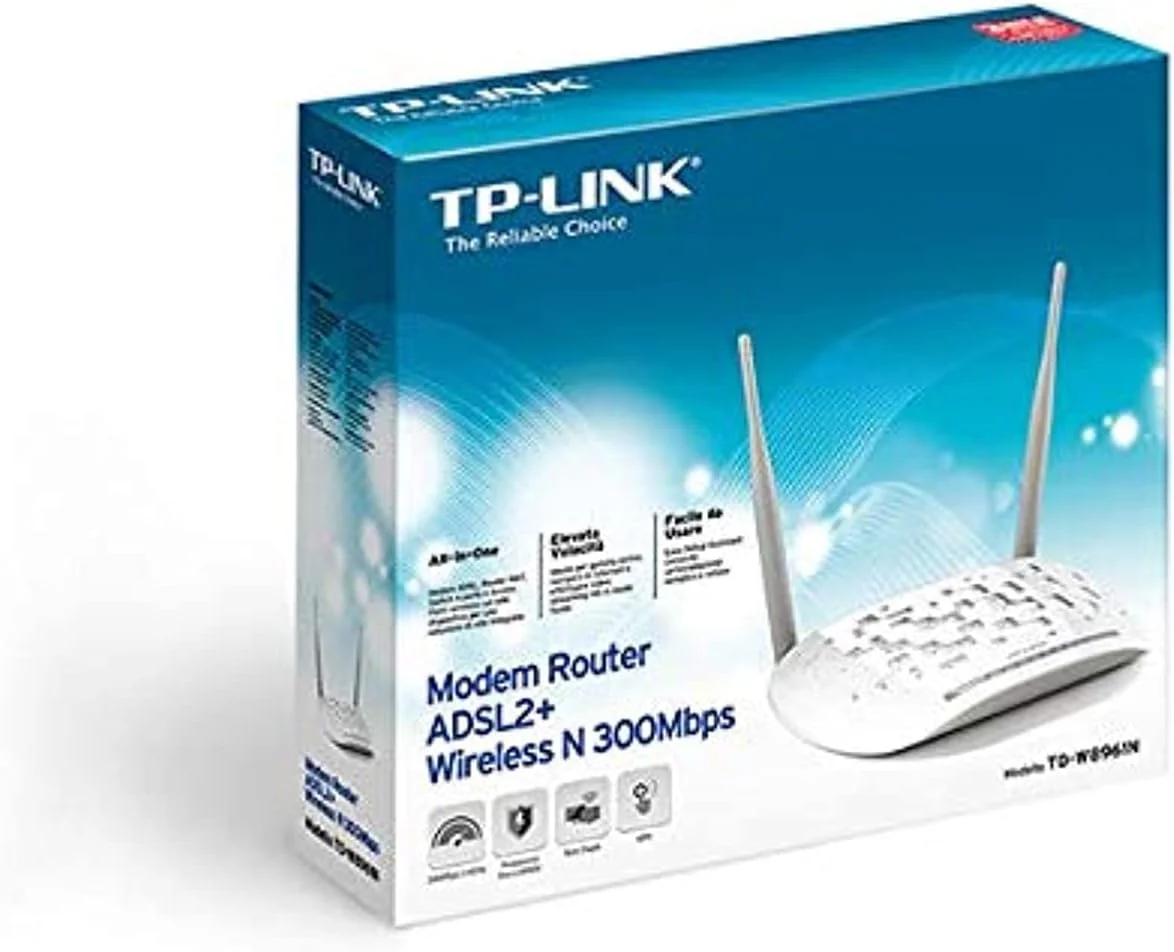 مودم روتر ADSL2 بی سیم N تی پی-لینک TD-W8961N با سرعت 300 مگابیت در ثانیه