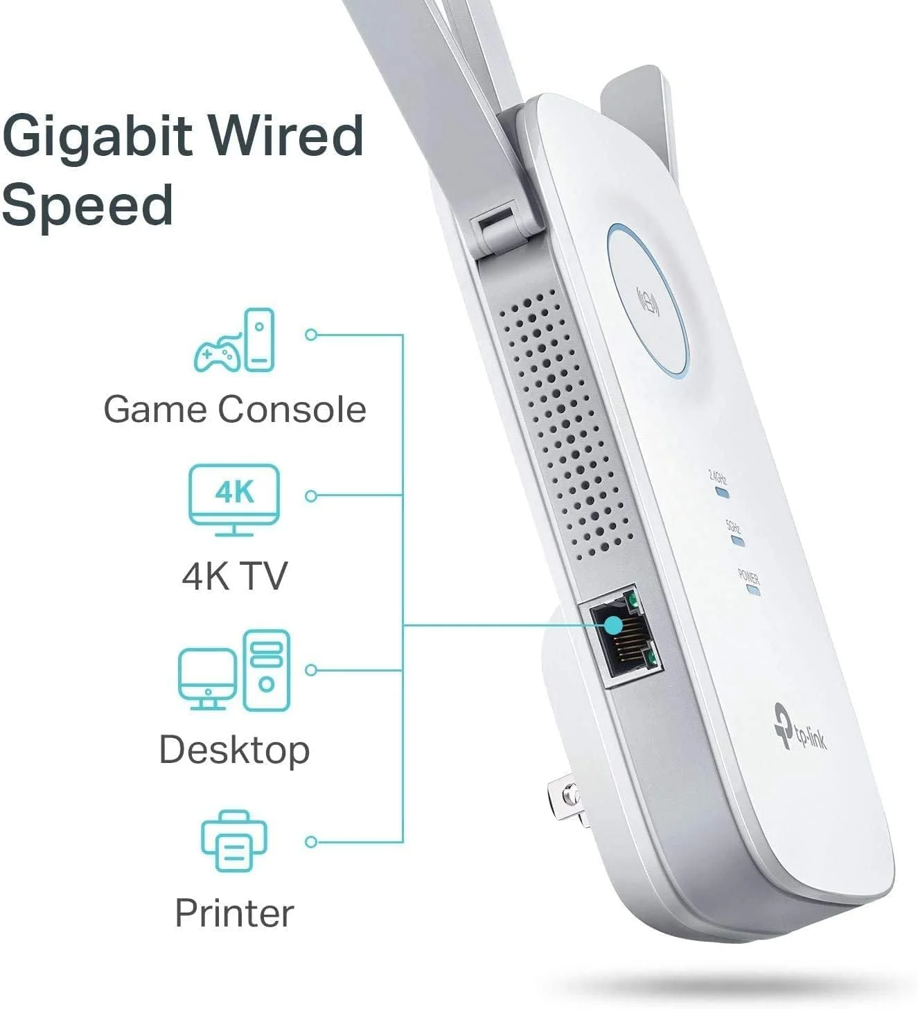 تقویت کننده محدوده وای فای TP-Link AC1750 با حالت سرعت بالا و نشانگر سیگنال هوشمند (RE450) تقویت کننده محدوده وای فای TP-Link AC1750 با حالت سرعت بالا و نشانگر سیگنال هوشمند (RE450)