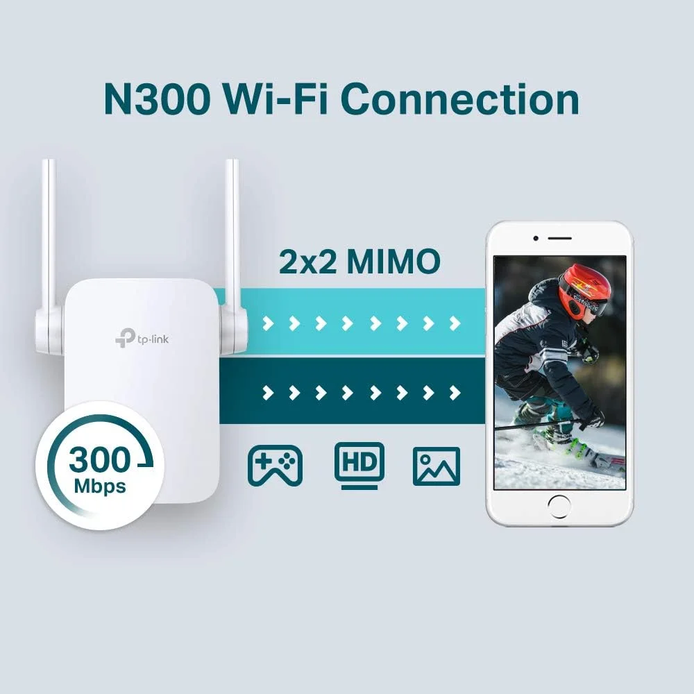 تقویت کننده محدوده وای فای 300 مگابیت بر ثانیه تی پی-لینک مدل TL-WA855RE تقویت کننده محدوده وای فای 300 مگابیت بر ثانیه تی پی-لینک مدل TL-WA855RE