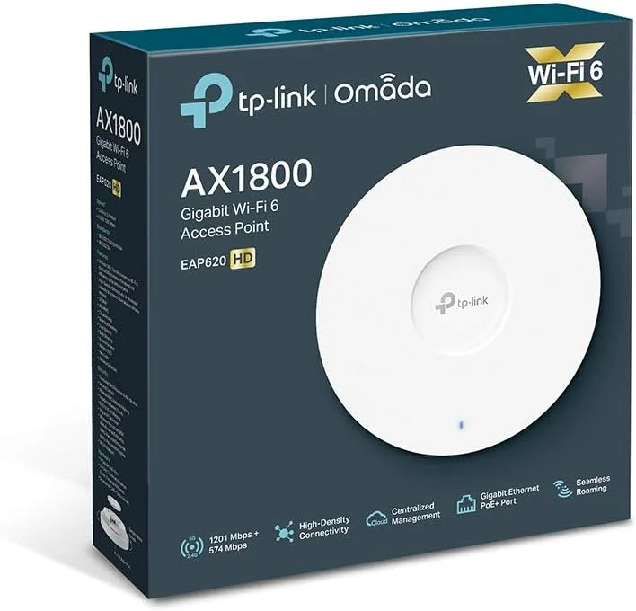 اکسس پوینت گیگابیتی بی سیم TP-Link EAP620 HD، Omada WiFi 6 AX1800 برای استقرار با تراکم بالا، OFDMA، رومینگ یکپارچه و MU-MIMO، یکپارچه SDN، دسترسی ابری و برنامه Omada، تغذیه شده با PoE+ اکسس پوینت گیگابیتی بی سیم TP-Link EAP620 HD، Omada WiFi 6 AX1800 برای استقرار با تراکم بالا، OFDMA، رومینگ یکپارچه و MU-MIMO، یکپارچه SDN، دسترسی ابری و برنامه Omada، تغذیه شده با PoE+