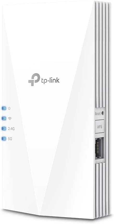 تقویت کننده وای فای TP-Link RE600X WiFi 6 WLAN AX1800 (دو بانده 1201 مگابیت بر ثانیه 5 گیگاهرتز + 574 مگابیت بر ثانیه 2.4 گیگاهرتز، MU-MIMO، پورت گیگابیتی، پوشش حداکثری، سازگار با تمام روترهای WLAN) سفید تقویت کننده وای فای TP-Link RE600X WiFi 6 WLAN AX1800 (دو بانده 1201 مگابیت بر ثانیه 5 گیگاهرتز + 574 مگابیت بر ثانیه 2.4 گیگاهرتز، MU-MIMO، پورت گیگابیتی، پوشش حداکثری، سازگار با تمام روترهای WLAN) سفید