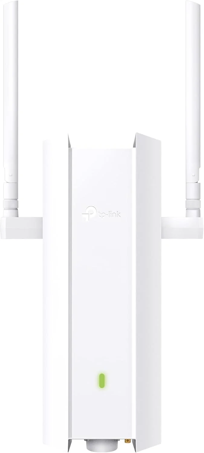 اکسس پوینت فضای باز TP-Link Omada با برد بلند - توسعه دهنده وای فای سازگار جهانی، وای فای 6 AX1800 با تراکم بالا، پوشش تا 325 متر مربع، مقاوم در برابر آب و هوا IP68، تغذیه از طریق PoE (EAP625-Outdoor HD)